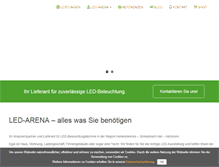 Tablet Screenshot of led-arena.de